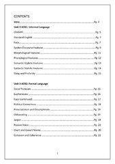 A Guide to Unit 3 and 4 English Language | English Language - Year ...