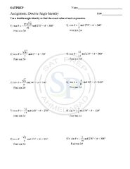 double angles identity is part of trigonometry identity