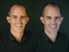 Side-by-side comparison between reflectors and diffusers for portraits