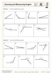 Drawing and Measuring Angles Worksheet | able Maths Worksheets