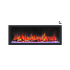 Dynasty 52-in Cascade Linear Electric Fireplace (Dynasty Cascade 42-Inch Recessed Linear Electric Fireplace | Mount Electric Fireplace | DY-BTX42 by Electric Fireplaces Depot)