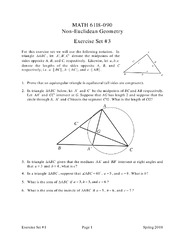 Exercise Set 3 - Non-Euclidean Geometry | MATH 6118 | Assignments ...