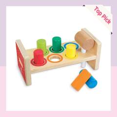 アーリーラーニングセンター(Early Learning Centre) Early Learning Center 200245 Wooden Hammer Toy, Hammer Toy, Tongkachi Inlay, Baby Shower, Authentic (Wooden Hammer Bench)