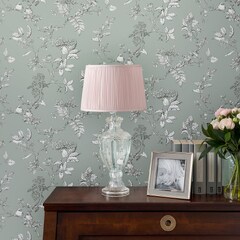 Elderwood Botanical 113345 by Laura Ashley in Duck Egg ...