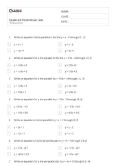 Integration: Geometry, Parallel and Perpendicular Lines Lesson ...