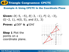 PPT - Use CPCTC to prove parts of triangles are congruent. PowerPoint