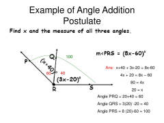 PPT - 1.3 a: Angles, Rays, Angle Addition, Angle Relationships ...