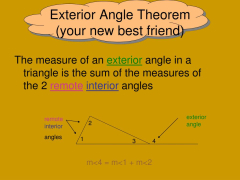 PPT - 4.1 Triangle Sum Theorem & Exterior Angle Theorem PowerPoint