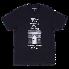 Pleasures Nothing T-Shirt in Black (PLEASURES All We Ever Wanted Was Nothing)