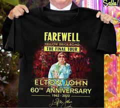 Elton John T shirt Elton John Yellow Brick Road 2018 Tour T-shirt (Elton John)