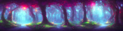 enchanted magical forest on magical colorful fire , | Stable ...