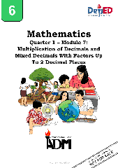 Math 6 Module 4: Dividing Simple Fractions and Mixed Fractions