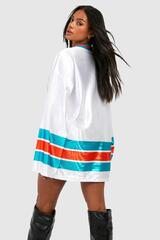 Boohoo Nfl Miami Dolphins License Oversized Jersey - ivory (Miami Dolphins)