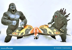 Film Monsters, Godzilla, King Kong, and Mothra Editorial Stock ...