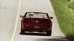 Ford Mustang Red Convertible Car In Wrong Turn 2: Dead End (2007)