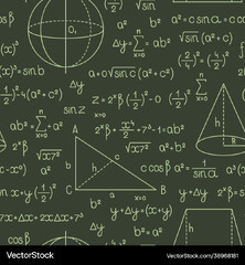 Formula pattern math or geometry formulas Vector