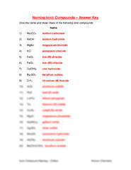SOLUTION: Ionic compound formula writing pages 2 4 5 - Studypool ...