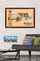 Trends International NFL Cincinnati Bengals Retro Logo 14