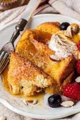 French toast (Baked Brioche French Toast Casserole)