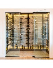 Ultra Wine Racks Floor-To-Ceiling Mounted Display Sided (63 Bottles) (Ultra Wine Racks Floor-to-Ceiling Mount Display)