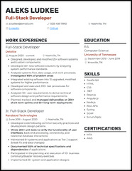 11 Real-Stack Developer Resume Examples That Worked in 2024