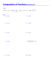 Composition Of Functions Worksheet 2 Answers Function Worksheets