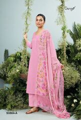 GANGA ORA S0864 COTTON LINEN SALWAR SUITS AT SURAT