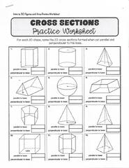 Solved Intro to 3D Figures and Area Review Worksheet CROSS | Chegg ...