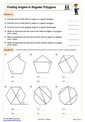 Find angle measures in a polygon | PPT - Worksheets Library