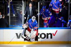 Henrik Lundqvist New York Rangers Unsigned Celebration Photograph