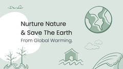 Global Warming Cute Vectors Powerpoint Template and Google Slides ...