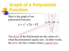 PPT - Zeros of Polynomials Functions PowerPoint Presentation, ...