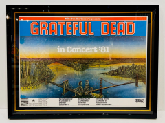 Grateful Dead - Golden Gate 1981 - Concert Plakat
