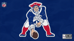 New England Patriots Retro Logo (New England Patriots Cut to Logo Decal 5 x 6)