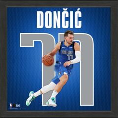 Highland Mint Luka Doncic Dallas Mavericks Impact Jersey Frame (Highland Mint Luka Dončić Dallas Mavericks 13'' x Impact Jersey Photo)