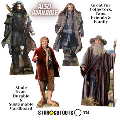 STAR CUTOUTS SC666 Bilbo Baggins l Lifesize Cardboard Cutout l The Lord of The Rings Extended Trilogy Edition l Hobbit Merchandise l Gifts Figures (The Hobbit - Kili Lifesize Cardboard Cut Out)