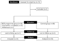 Flowchart of the patients through the study