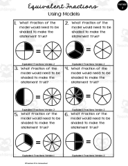 Equivalent Fractions | Math Worksheet by Teach Simple