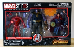 Marvel Studios: The First Ten Years Avengers Infinity War Figures - 3 pack (Marvel Legends Infinity Saga Avengers Endgame Iron Man 85 vs. Thanos)