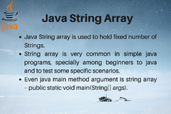 Java String Array