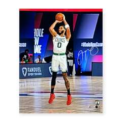 Fanatics Authentic Jayson Tatum Boston Celtics Autographed 16" x 20" Shooting in White Photograph (Jayson Tatum Boston Celtics Autographed 16" x 20" Dribble Photograph)