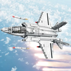 JMBricklayer Military Fighter Jet Building Set 60004 F-35 Lightning II Joint Strike Fighter Airplane Army Toy Sets (F-35 Lightning II Joint Strike Fighter)