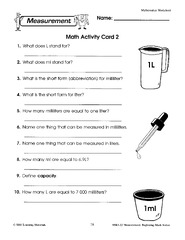 Measurement Math Worksheets pdf able | MATH ZONE FOR KIDS ...