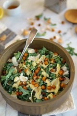 Kale Caesar Salad with Chickpea Croutons | Minty Kitchen