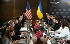 Harris, Zelenskyy join world leaders to discuss peace plan in ...