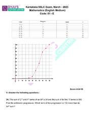 Karnataka Board SSLC Maths Question Paper with Solutions 2023 - PDF Here