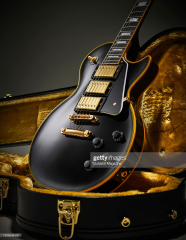 Axe Heaven Gibson Les Paul Custom Ebony Mini Guitar Replica (Ep Joe Bonamassa Black Beauty Les Paul Custom)