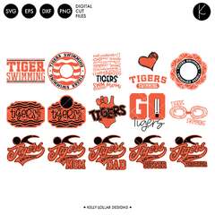 Tigers Baseball & Softball Bundle SVG DXF EPS PNG Cut Files ...