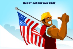 Happy Labor Day Usa Logo