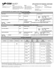 Ssm Financial Assistance - Fill Online, able, Fillable, Blank ...